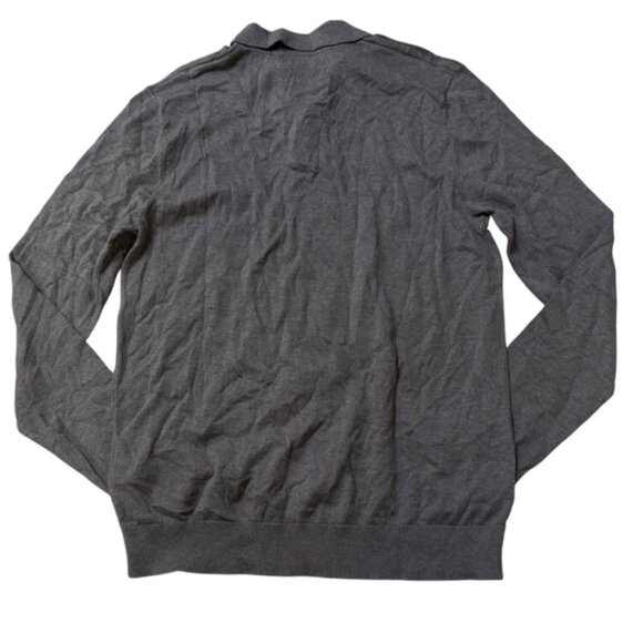 Selected Homme Slhberg Long Sleeve Knit Polo Shirt Men Brown Size Medium - Picture 2 of 7